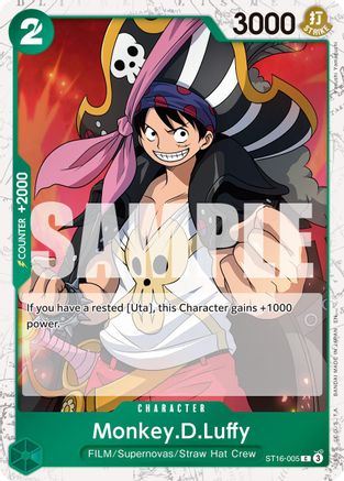 Monkey.D.Luffy - ST16-005 (Pirate Foil) (ST16-005) - Premium Booster -The Best- Vol. 2 Foil - Card Brawlers