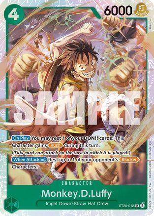Monkey.D.Luffy (ST30-012) - Starter Deck EX: Luffy & Ace Foil - Card Brawlers