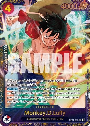 Monkey.D.Luffy (Treasure Cup 2025) (OP12-015) - One Piece Promotion Cards Foil - Card Brawlers
