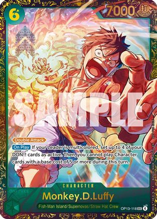 Monkey.D.Luffy (Treasure Cup March 2026) (OP13-118) - One Piece Promotion Cards Foil - Card Brawlers