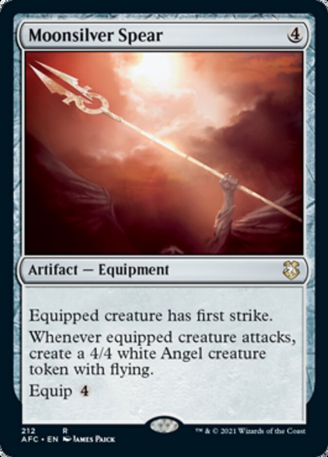 Moonsilver Spear [Dungeons & Dragons: Adventures in the Forgotten Realms Commander] - Card Brawlers