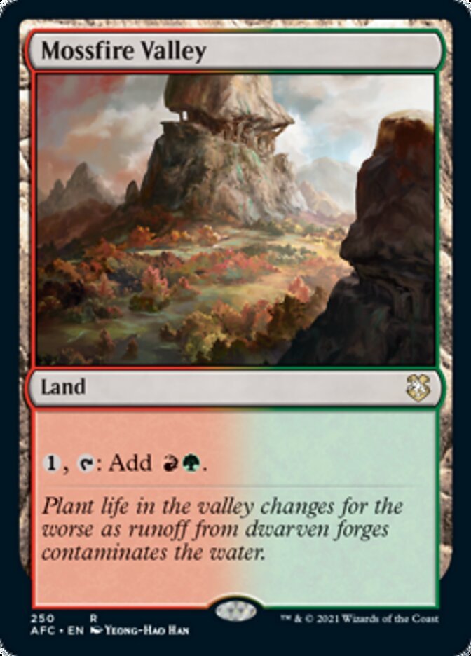 Mossfire Valley [Dungeons & Dragons: Adventures in the Forgotten Realms Commander] - Card Brawlers