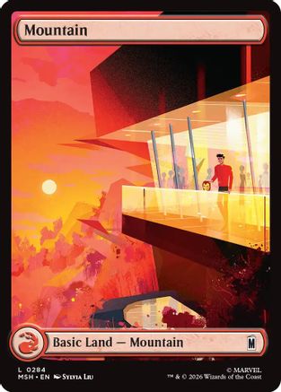 Mountain (0284) (MSH-284) - Marvel Super Heroes Foil - Card Brawlers