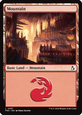 Mountain (0287) (FRA-287) - Reality Fracture Foil - Card Brawlers