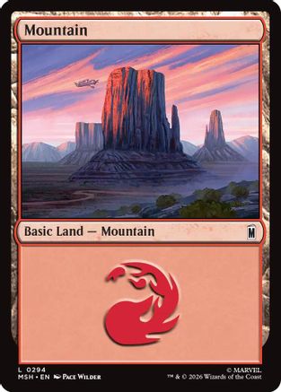 Mountain (0294) (MSH-294) - Marvel Super Heroes - Card Brawlers