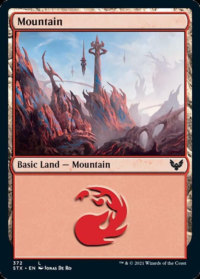 Mountain (372) [Strixhaven: School of Mages] - Card Brawlers