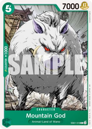 Mountain God (Reprint) (EB01-018) - Premium Booster -The Best- Vol. 2 - Card Brawlers