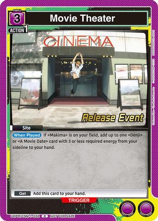 Movie Theater (UE22BT/CSM-1-032) - UE22BT CHAINSAW MAN Release Event - Card Brawlers