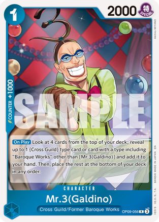 Mr.3(Galdino) - OP09-056 (Reprint) (OP09-056) - Premium Booster -The Best- Vol. 2 Foil - Card Brawlers