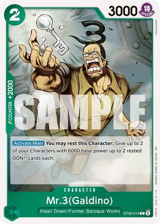 Mr.3(Galdino) (ST30-014) - Starter Deck EX: Luffy & Ace - Card Brawlers