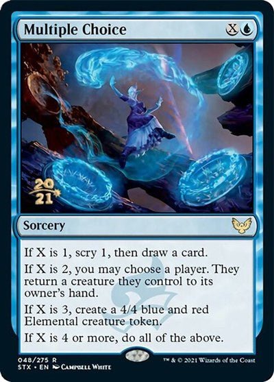Multiple Choice [Strixhaven: School of Mages Prerelease Promos] - Card Brawlers