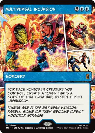 Multiversal Incursion (Borderless) (MSH-300) - Marvel Super Heroes Foil - Card Brawlers