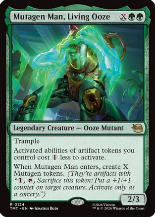 Mutagen Man, Living Ooze (TMT-124) - Teenage Mutant Ninja Turtles Foil - Card Brawlers