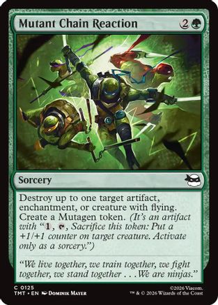 Mutant Chain Reaction (TMT-125) - Teenage Mutant Ninja Turtles Foil - Card Brawlers