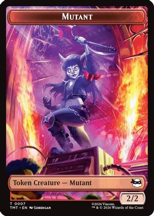 Mutant // Mutagen Double-Sided Token (TMT-7 // 9) - Teenage Mutant Ninja Turtles Foil - Card Brawlers