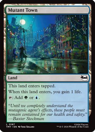 Mutant Town (TMT-187) - Teenage Mutant Ninja Turtles Foil - Card Brawlers