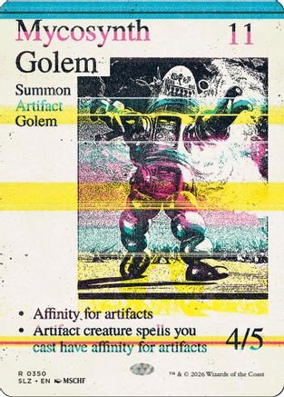 Mycosynth Golem (0350) (SLZ-350) - Secret Lair x MSCHF: The Zeta Set - Card Brawlers