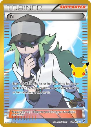 N (101/null) - Holofoil [ME 30th Celebration Classic Collection] - Card Brawlers