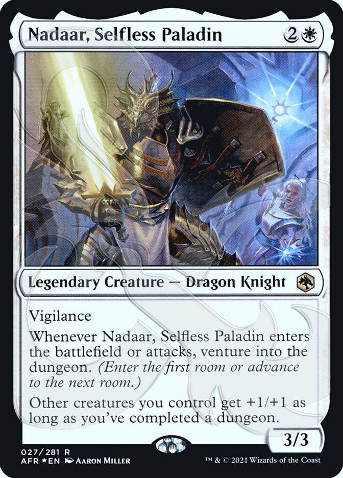 Nadaar, Selfless Paladin (Ampersand Promo) [Dungeons & Dragons: Adventures in the Forgotten Realms Promos] - Card Brawlers