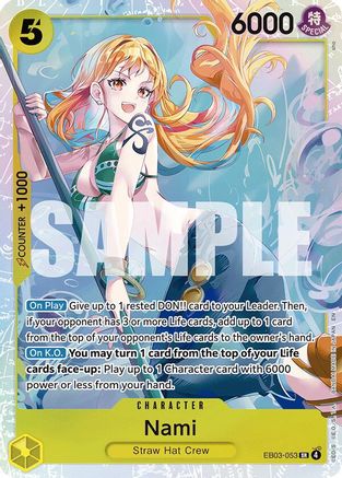 Nami (053) (EB03-053) - Extra Booster: One Piece Heroines Edition Foil - Card Brawlers