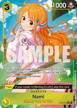 Nami (Full Art) (ST29-008) - Starter Deck 29: Egghead Foil - Card Brawlers