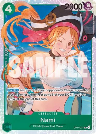 Nami (OP14-031) - The Azure Sea's Seven Foil - Card Brawlers