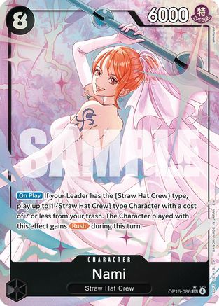 Nami (OP15-086) (Alternate Art) (OP15-086) - Adventure on Kami's Island Foil - Card Brawlers