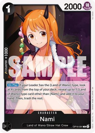 Nami (OP16-091) - The Time of Battle Foil - Card Brawlers