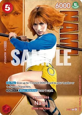 Nami - P-139 (Premium Card Collection -Live Action Edition Vol.2 Straw Hat Crew-) (P-139) - One Piece Promotion Cards Foil - Card Brawlers