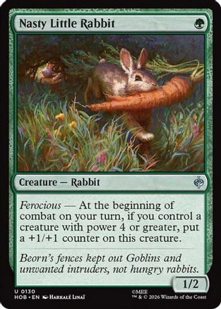 Nasty Little Rabbit (HOB-130) - The Hobbit Foil - Card Brawlers