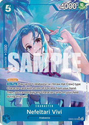 Nefeltari Vivi (024) (Alternate Art) (EB03-024) - Extra Booster: One Piece Heroines Edition Foil - Card Brawlers