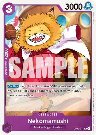 Nekomamushi (OP13-071) - Carrying On His Will - Card Brawlers