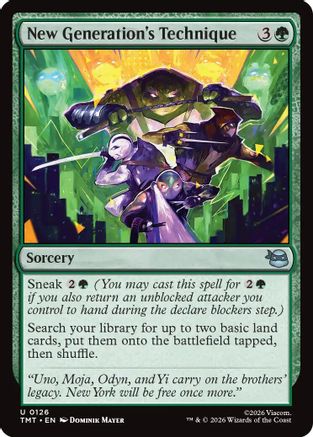 New Generation's Technique (TMT-126) - Teenage Mutant Ninja Turtles - Card Brawlers