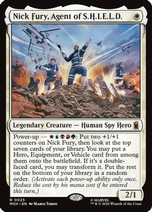 Nick Fury, Agent of S.H.I.E.L.D. (MSH-025) - Marvel Super Heroes Foil - Card Brawlers