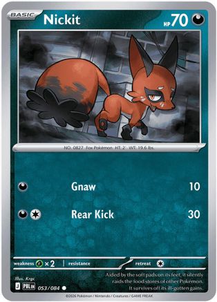 Nickit (053/null) - Reverse Holofoil [ME05 Pitch Black] - Card Brawlers