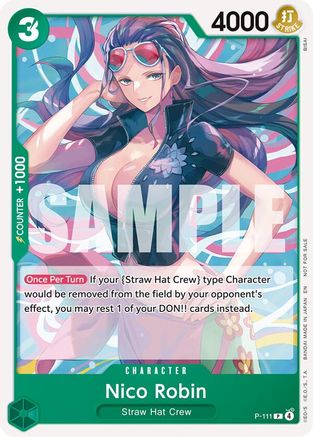 Nico Robin (Heroines Battle Pack) (P-111) - One Piece Promotion Cards - Card Brawlers
