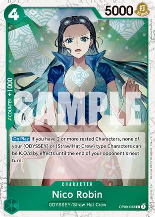 Nico Robin - OP09-033 (Pirate Foil) (OP09-033) - Premium Booster -The Best- Vol. 2 Foil - Card Brawlers