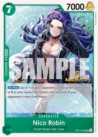 Nico Robin (OP13-032) - Carrying On His Will: 3rd Anniversary Tournament Cards - Card Brawlers