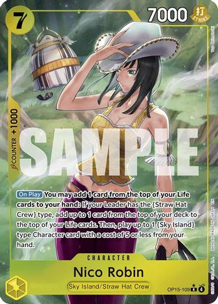 Nico Robin (OP15-109) (Alternate Art) (OP15-109) - Adventure on Kami's Island Foil - Card Brawlers