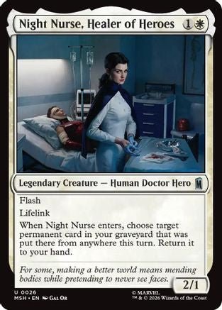 Night Nurse, Healer of Heroes (MSH-026) - Marvel Super Heroes - Card Brawlers