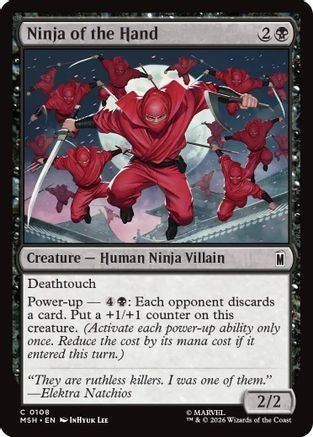 Ninja of the Hand (MSH-108) - Marvel Super Heroes - Card Brawlers