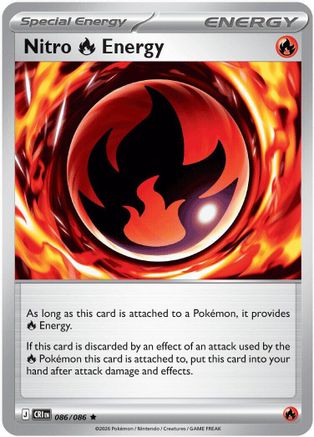 Nitro R Energy (086/null) - Holofoil [ME04 Chaos Rising] - Card Brawlers