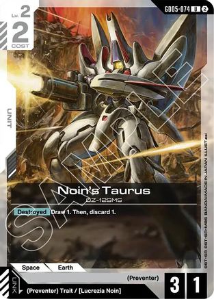 Noin's Taurus (GD05-074) - Freedom Ascension - Card Brawlers