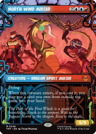 North Wind Avatar (Showcase) (TMT-248) - Teenage Mutant Ninja Turtles Foil - Card Brawlers