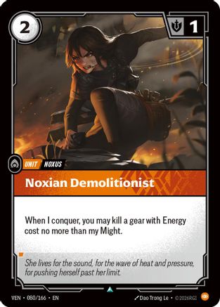 Noxian Demolitionist (080/166) - Vendetta Foil - Card Brawlers