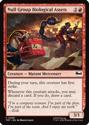 Null Group Biological Assets (TMT-098) - Teenage Mutant Ninja Turtles - Card Brawlers