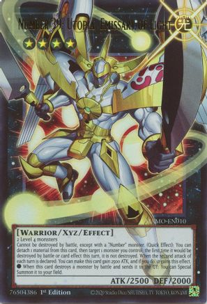 Number 39: Utopia, Emissary of Light (Extended Art) (MAMO-EN010) - Magnificent Monsters 1st Edition - Card Brawlers