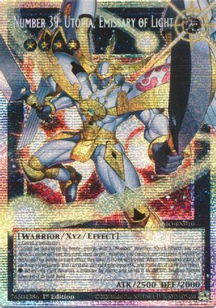 Number 39: Utopia, Emissary of Light (Starlight Rare) (Extended Art) (MAMO-EN010) - Magnificent Monsters 1st Edition - Card Brawlers