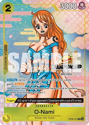 O-Nami (CS 25-26 Event Pack Finalist Ver.) (OP06-101) - One Piece Promotion Cards Foil - Card Brawlers