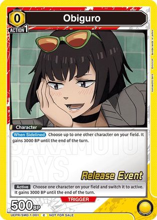 Obiguro (Release Event) (UE19BT/SMD-1-001) - UE19BT SAKAMOTO DAYS Release Event Cards - Card Brawlers